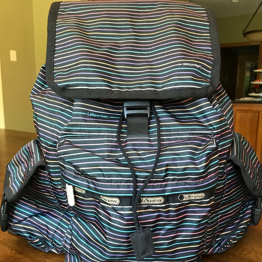 LeSportsac Voyager Multi Stripe Backpack